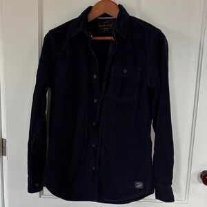 Weatherproof Vintage Corduroy, Dark Blue Shirt